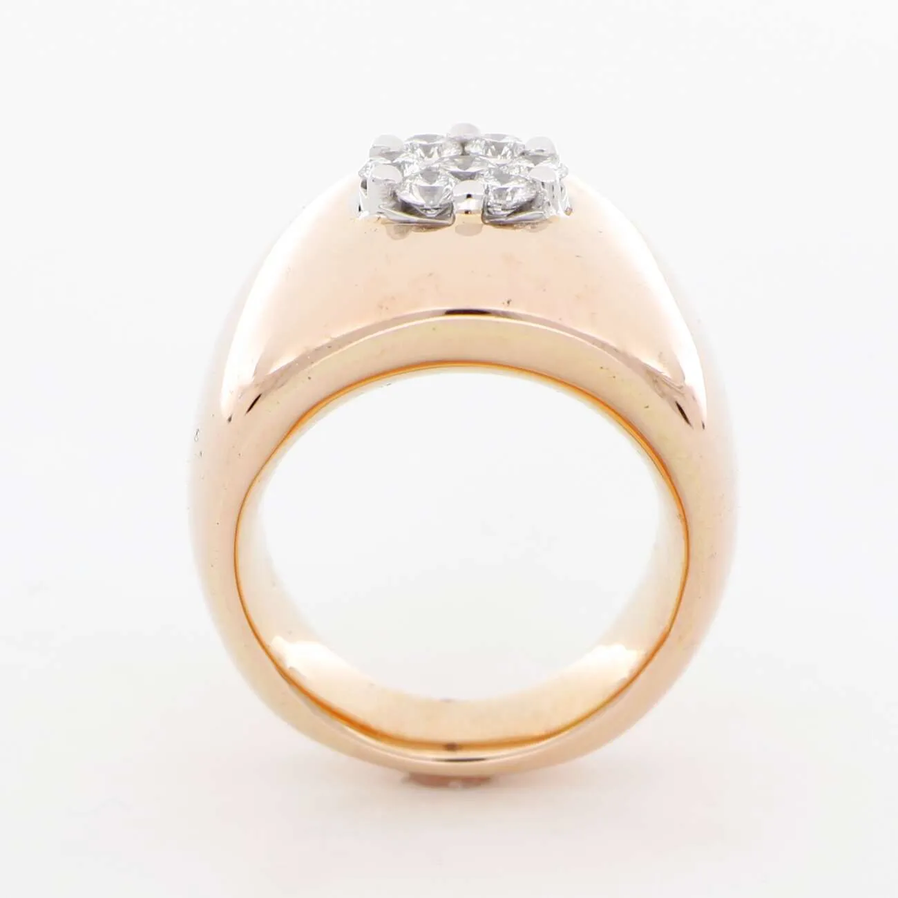 Anello a Fascia Fani Gioielli in Oro Rosa e Diamanti Ref. FNA91S