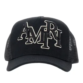 Embroidered logo trucker hat