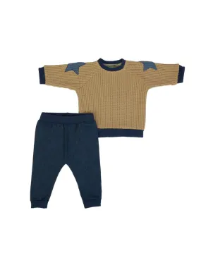 Casual Kids Sweater and Knit Jeans Set