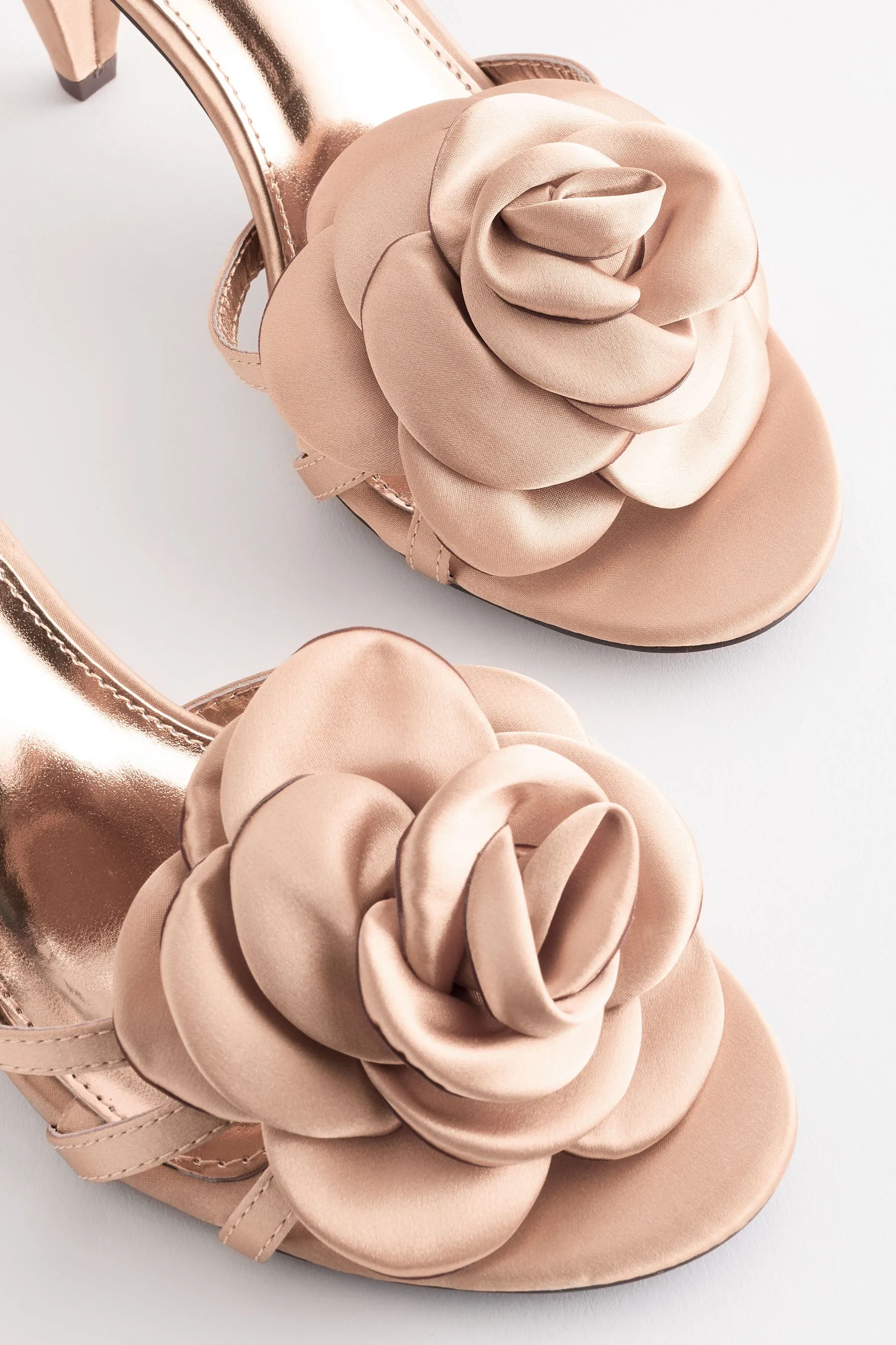 Forever Comfort® Satin Flower Heels Sandal