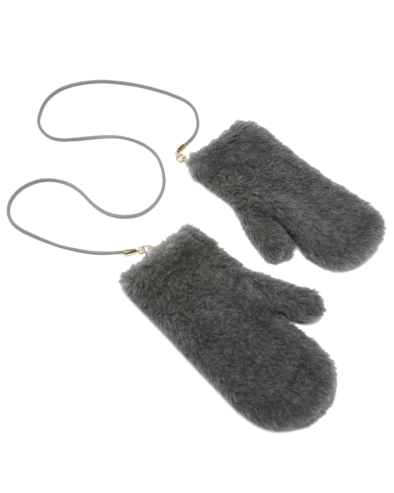 Grey teddy gloves OMBRAT2