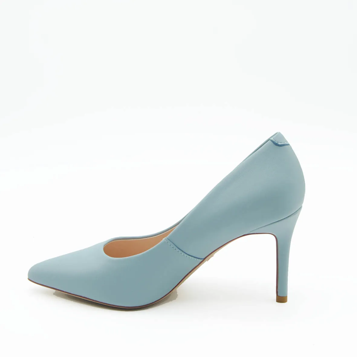 Keys Dark Blue Leather Decollete													