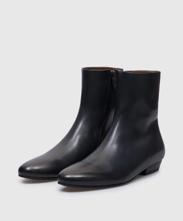 Marsell Leather Miniblock Boots MW8367093