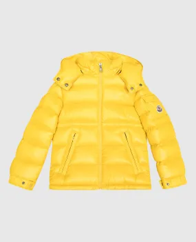 Yellow Moncler ENFANT kids' down jacket Dalles 1A00083689501214
