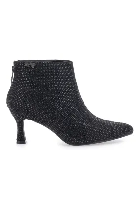 NAZARENO GABRIELLI Black Boots with Rhinestones and Pointed Toe Nazareno Gabrielli 7225