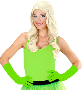 Neon Green Elegant Gloves