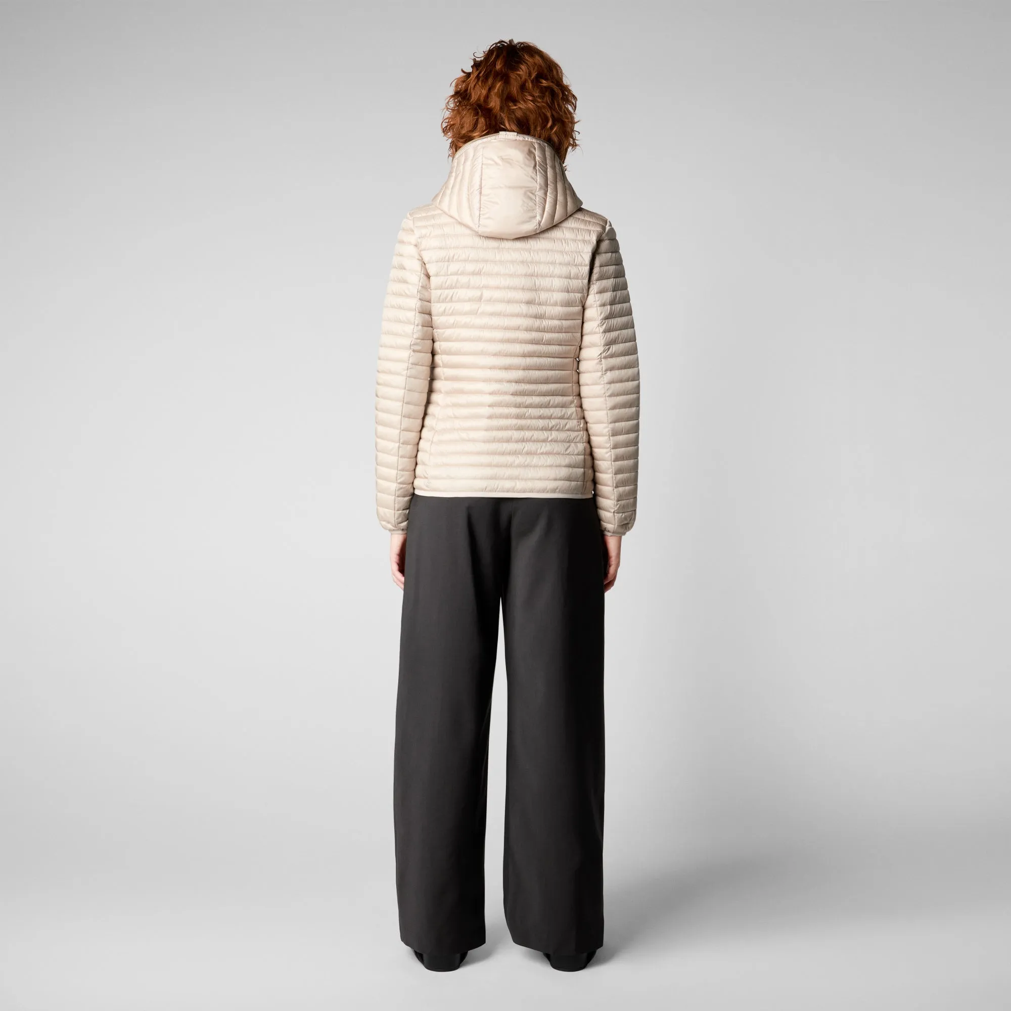 Beige Sand Animal-Free Puffer Jacket Alexa