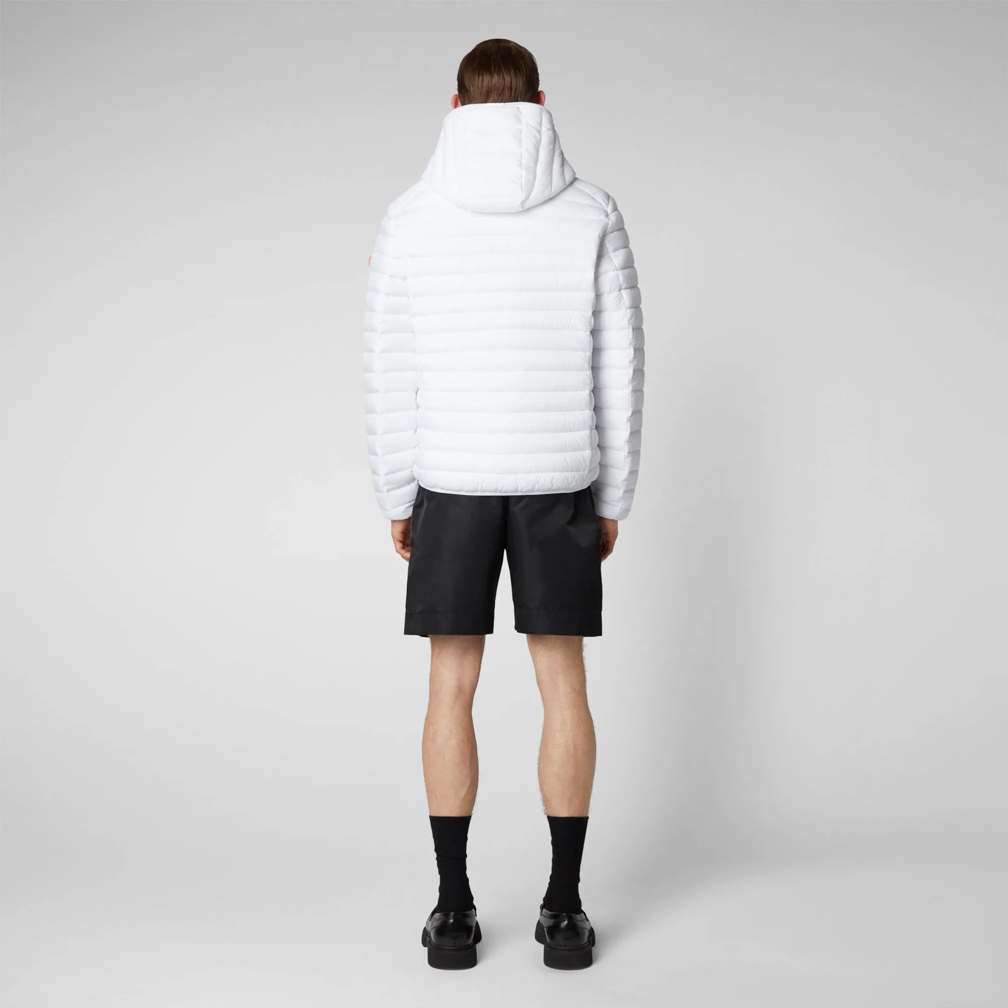 Men's White Donald Animal-Free Puffer Jacket