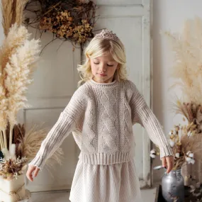 TRENDY CABLE KNIT SWEATER