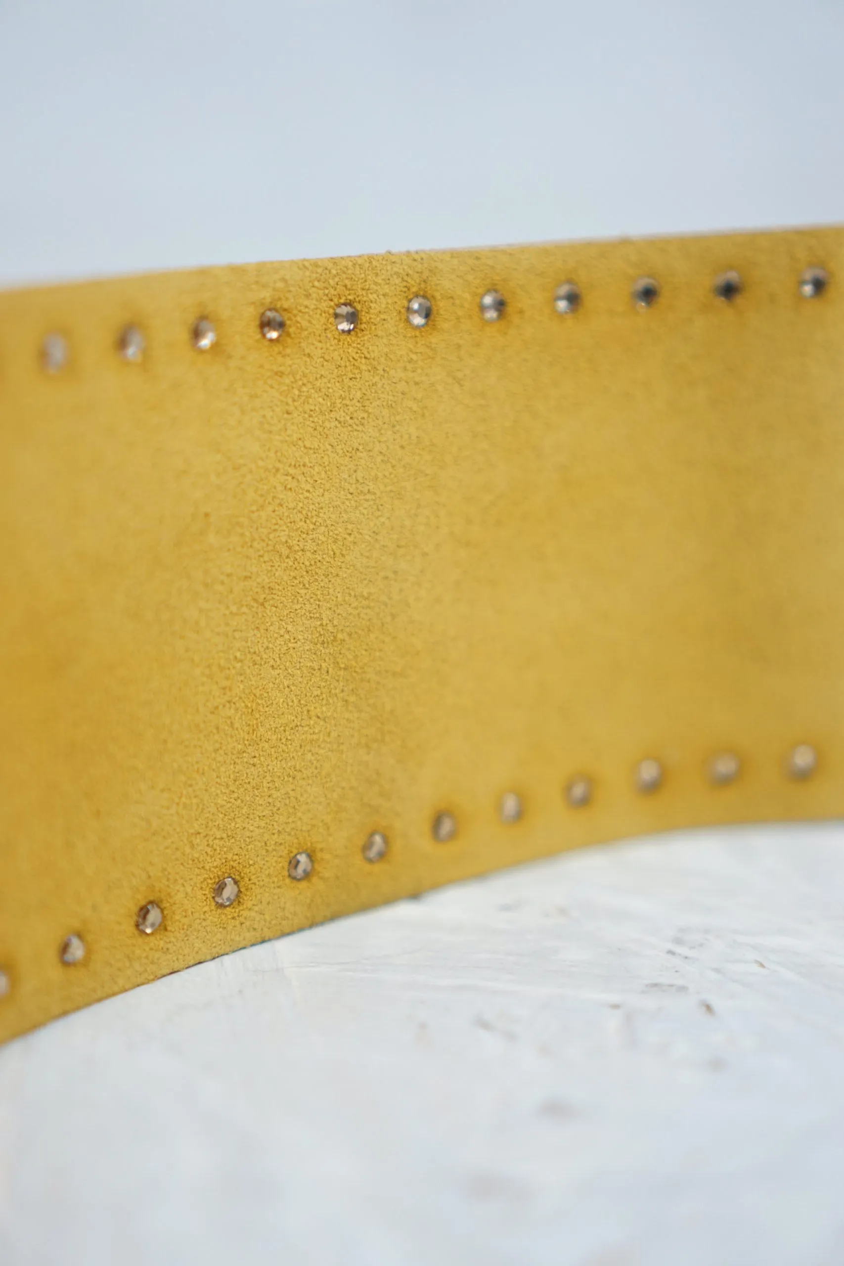 Twinset Ochre Leather Clutch